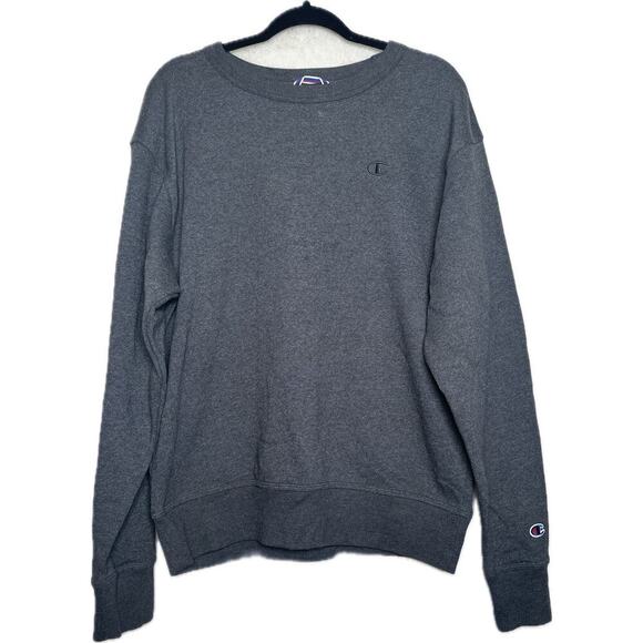 CHAMPION‎ Powerblend Fleece Crew Neck Sweatshirt Mens M Embroidered Heavy Weight - Picture 1 of 12